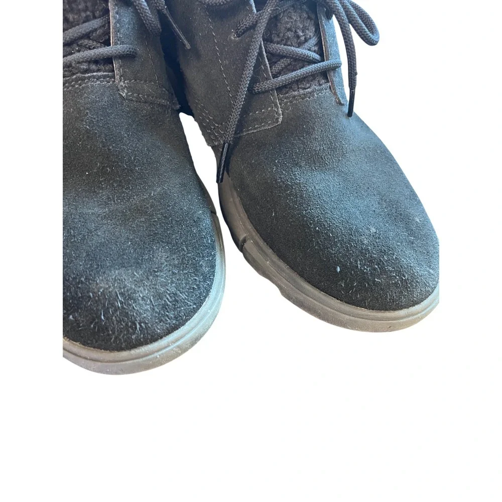Sorel‎ Kinetic Breakthru Chukka Black Suede Waterproof Boots Womens 8
